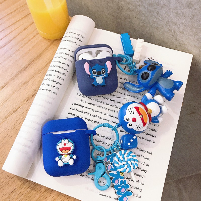 ốp airpod airpods case airpod 2 case airpod pro bọc airpods 2 ốp lưng airpod protective cover ▩﹍▬airpods protective cover Stitch airpods2 Apple wireless bluetooth headset shell silicone iphone cute Doraemon ins3 generation sub-set second airpod1 thre