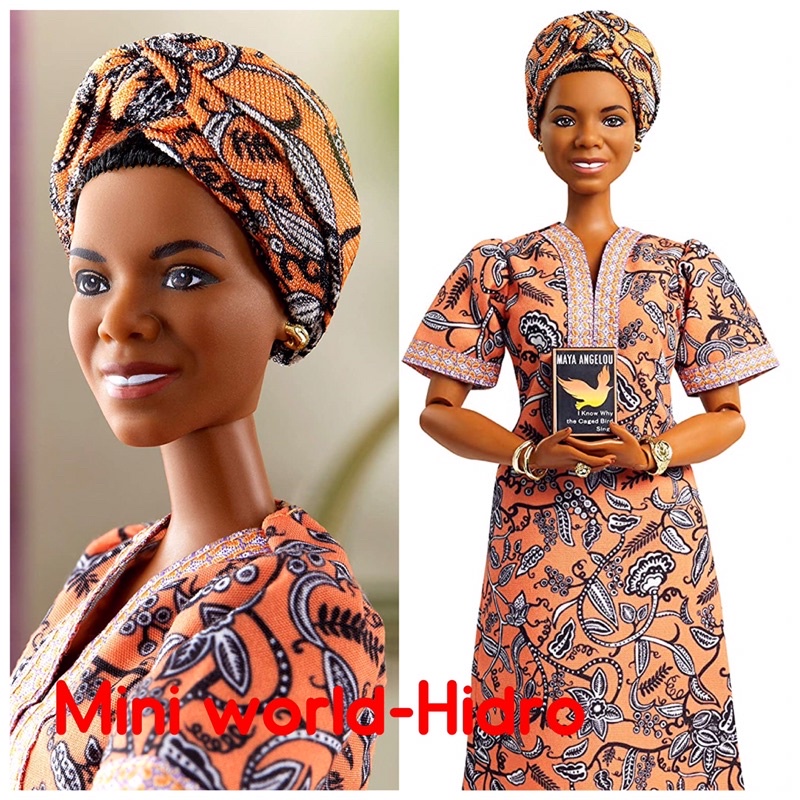 Búp bê Barbie Birthday Wishes chính hãng Inspiring Women Maya Angelou, Signature body muse