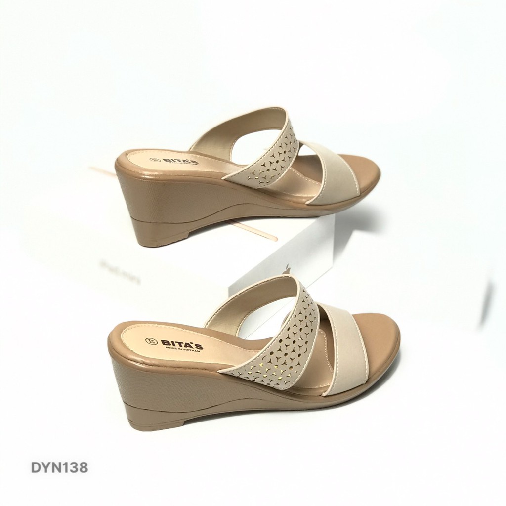 Dép nữ BITAS ❤️FREESHIP❤️ Dép lê hai quai đế xuồng 7cm thời trang DYN138