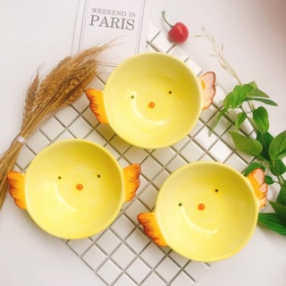 Bát sứ hình Gà cho bé ăn dặm (bát lớn)