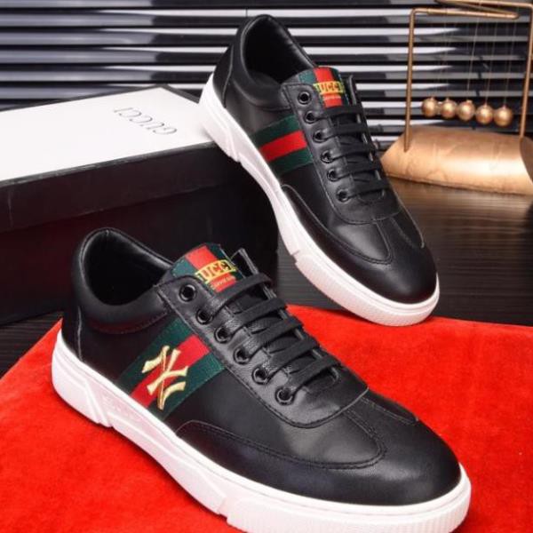 Tết Sale XẢ | Bán Chạy | 👟 Giày Gucci da đen lịch lãm chuẩn 1:1 Tặng Vớ 60k SẴN KHO Xịn Nhẩt NEW ✔️ . ^ ' ^ ` ! ' ! ! |