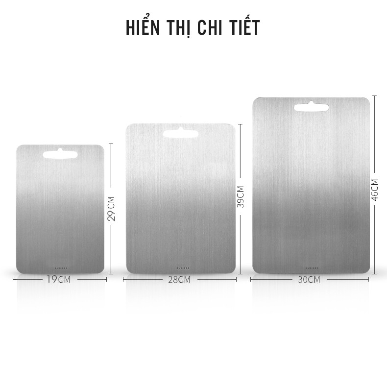 Thớt inox304 an toàn chống nấm mốc, thớt kháng khuẩn, thớt cường lực