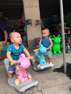 Ngựa bập bênh 2in1 đa năng