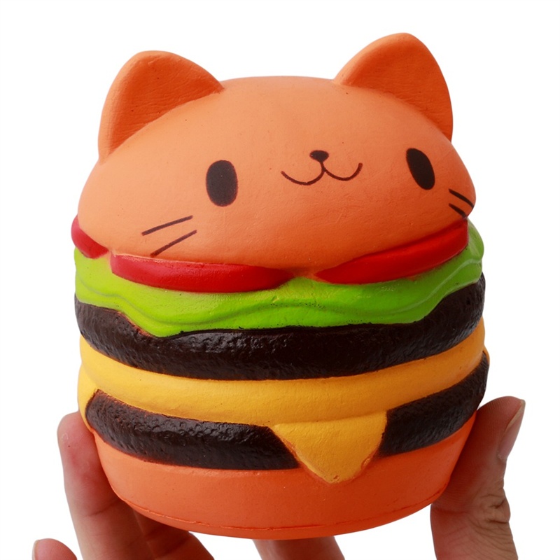 Dễ Thương Đồ Chơi Xốp Squishy Giảm Stress Hình Bánh Hamburger Nhiều Mẫu Mã Cho Bé