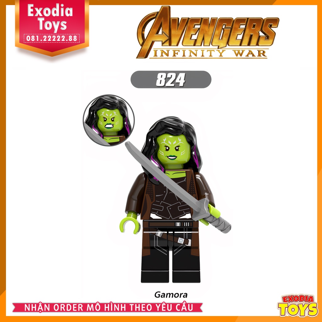 Xếp hình minifigure nhân vật siêu anh hùng Marvel Agenver Infinity War - Đồ Chơi Lắp Ghép Sáng Tạo - X0187