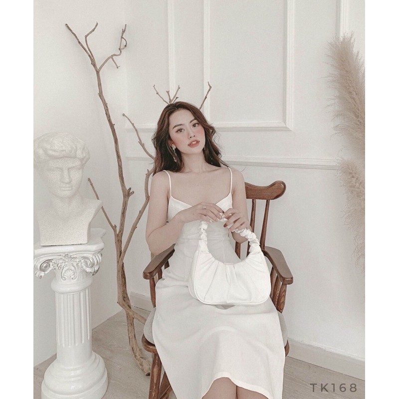 [SHIP 2H] Váy đầm dự tiệc dáng xòe đỏ 2 dây thiết kế cúp ngực trẻ trung | BigBuy360 - bigbuy360.vn