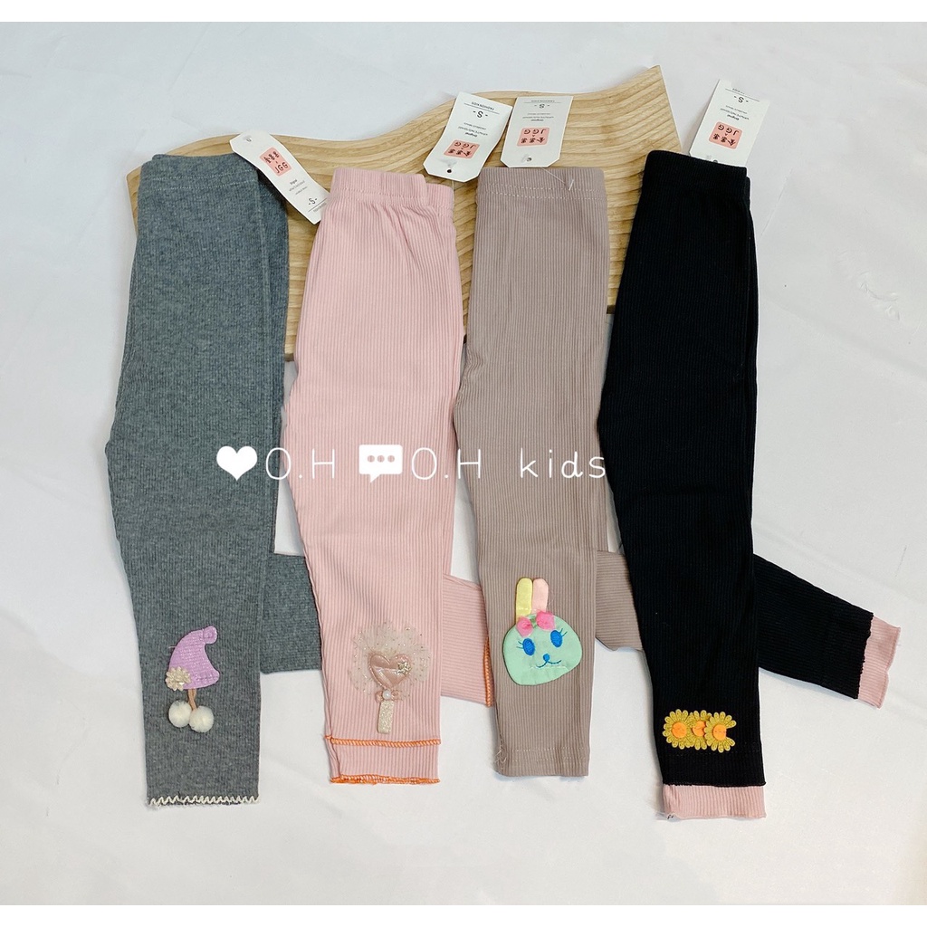 Quần legging tăm 100% cotton mềm mịn hàng loại 1 quần legging cho bé gái
