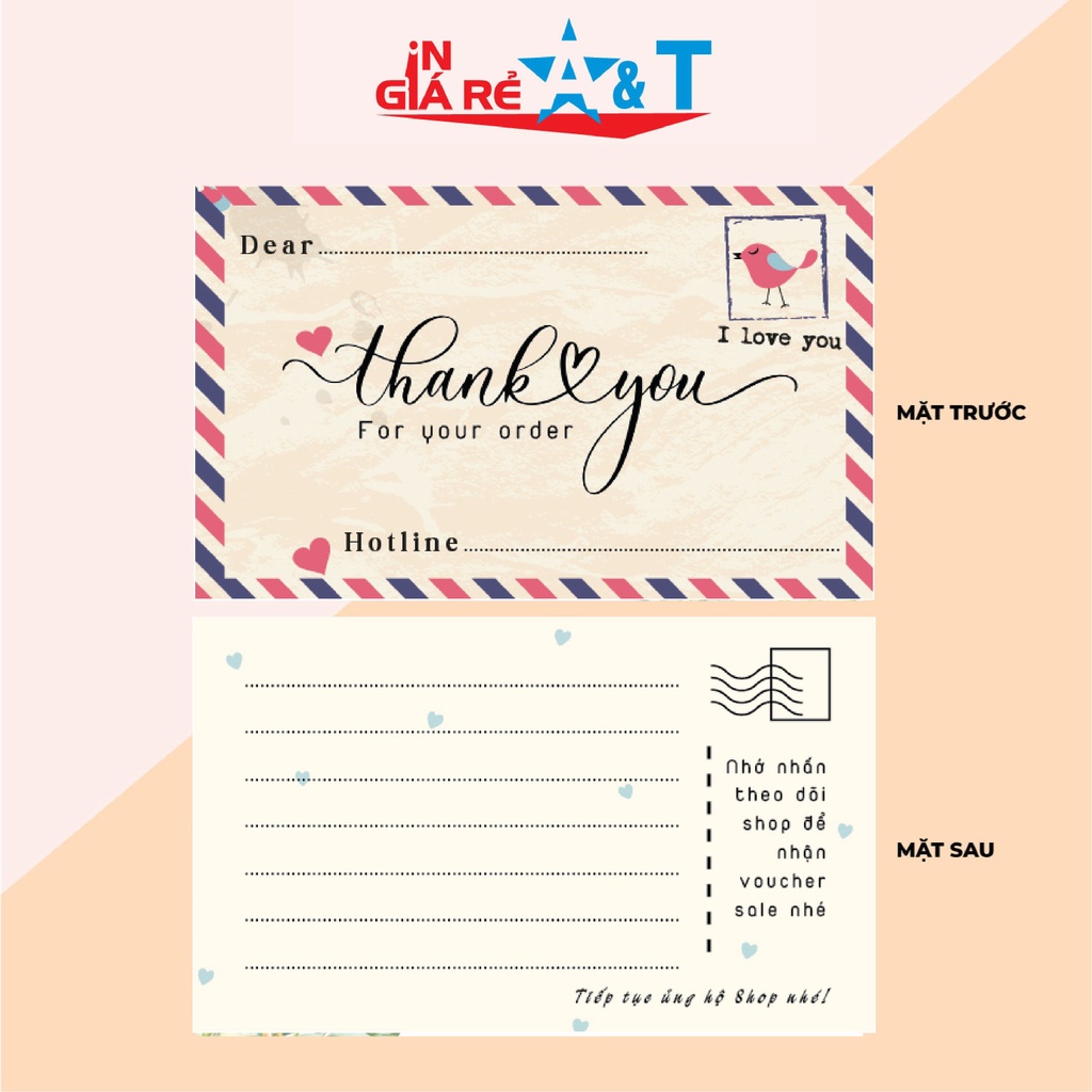 THIỆP CÁM ƠN-thẻ cám ơn -Thank You Card- THIỆP THANKS