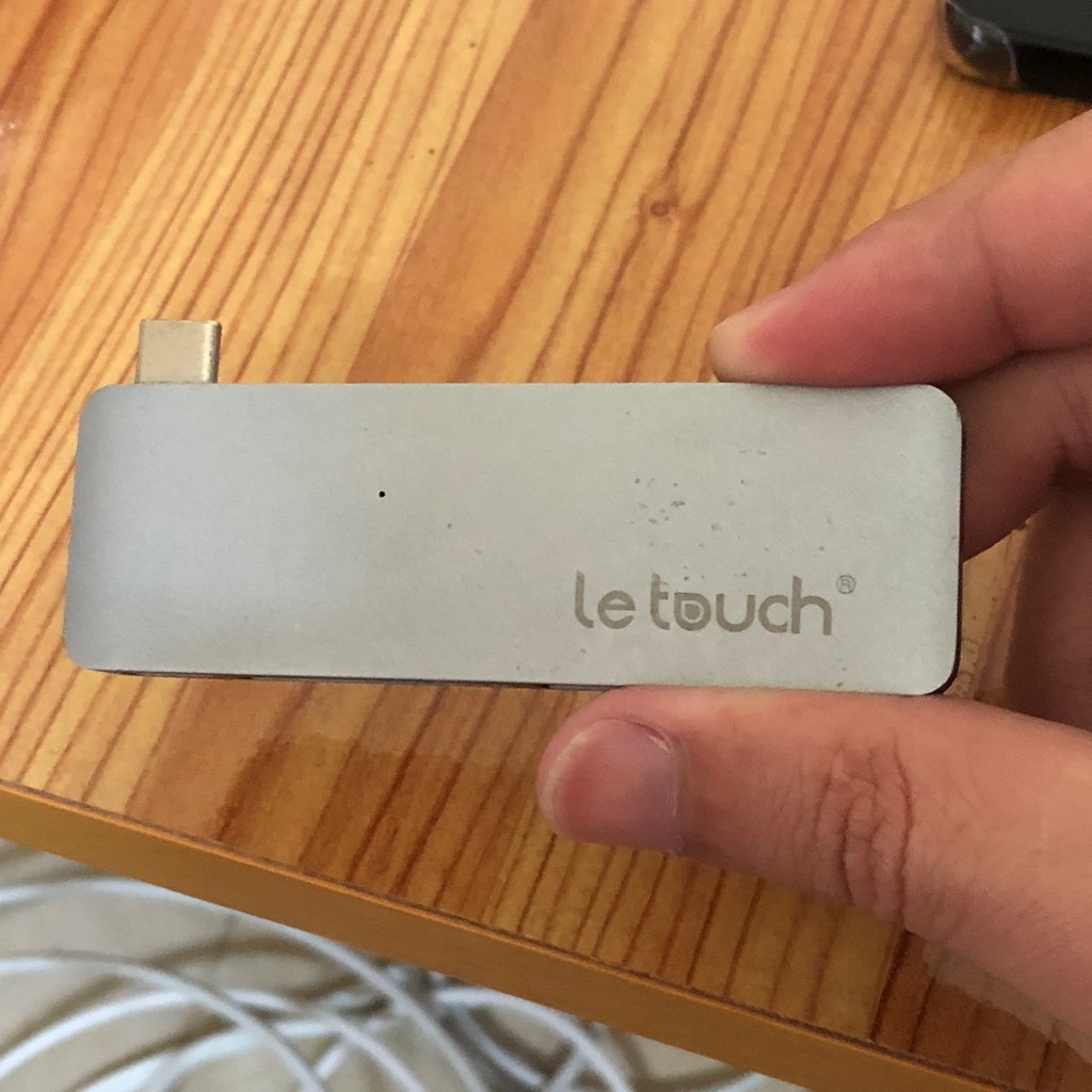 Hub USB-C Letouch 5 trong 1 cũ, màu xám