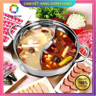 Nồi lẩu 2 ngăn hotpot chính hãng, nồi lẩu gia đình 2 ngăn-home decor