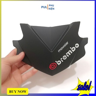 Mão ốp đầu chắn gió Exciter 150 màu đen nhám logo ngẫu nhiên