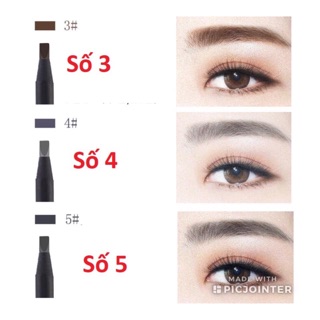 Chì xé kẻ mày  cứng xịn chống nước  phẩy sợi - Haozhuang Make Up  Eyebrow Pencil
