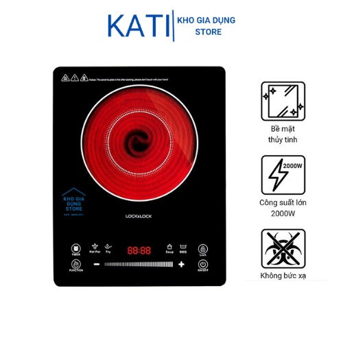 Bếp hồng ngoại Lock & Lock Infrared Cooker EJI342 (2000W) Đen