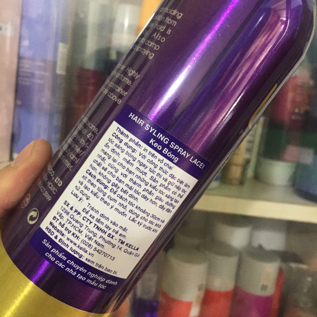 Keo Xịt Bóng Tóc Lacei Hair Styling Spray 350ml