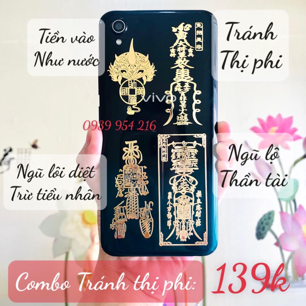 Lá dán Tránh thị phi tai tiếng( Đã trì chú, Decal linh phù dán điện thoại- GIÁ SỈ)