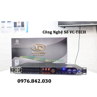 [ Chính hãng ] Vang cơ lai số TD acoustic T9 Luxury - Vang cơ chống hú 8 chế độ để hát karaoke - Bảo hành 12 tháng