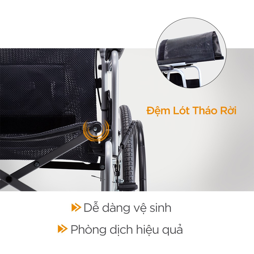 [Chính Hãng KARMA] Xe Lăn SOMA 105 Nhôm Gọn Nhẹ Chỉ 11.7KG