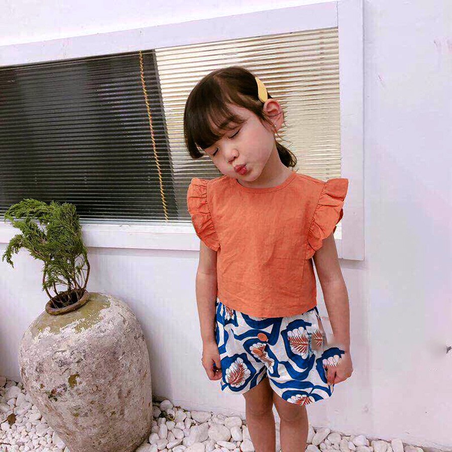 Bộ bé gái Quảng Châu áo croptop cho bé 1 tuổi đến 7 tuổi, từ 10 kg đến 20 kg chất shop đẹp 02599-02600(2)