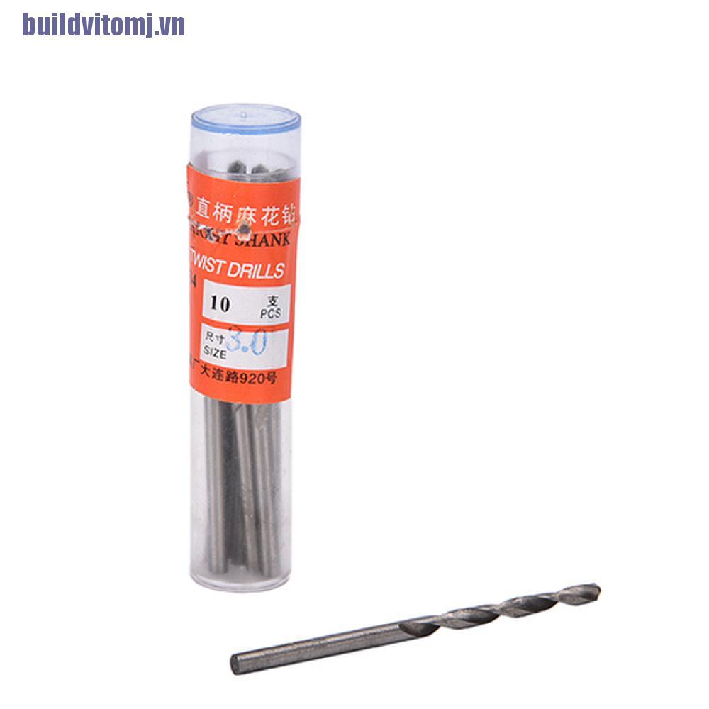 BITS Bộ 10 Mũi Khoan Micro Hss 0.3-3mm