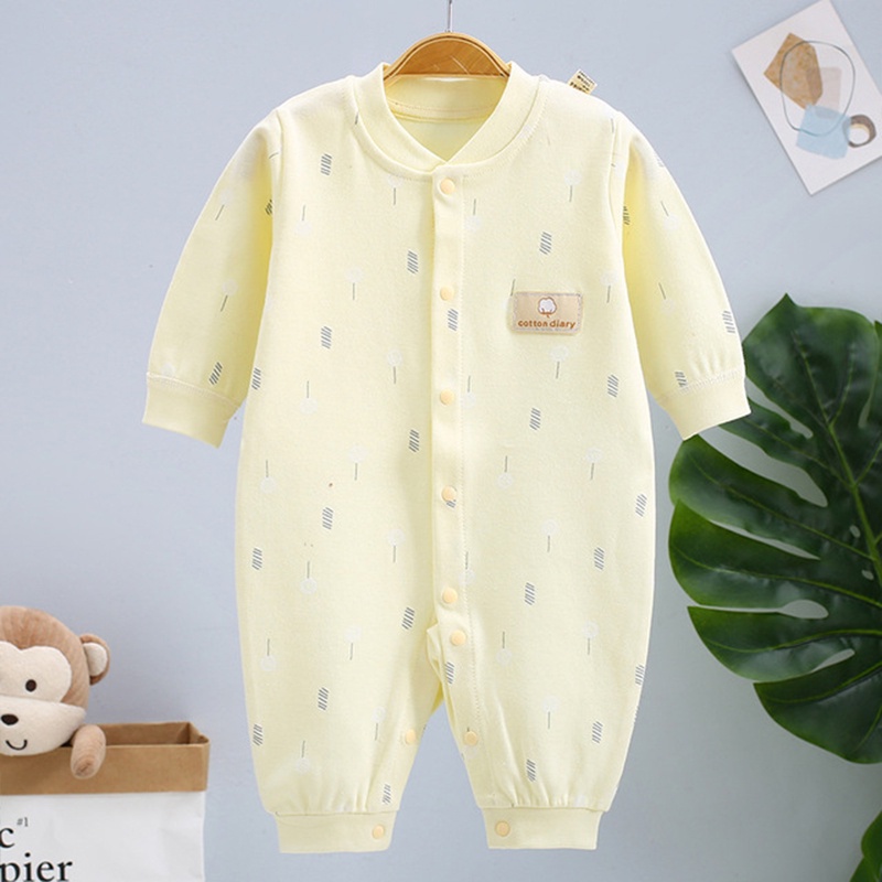 Bộ body dài tay bodysuit liền thân đáng yêu cho bé trai bé gái sơ sinh 100% cotton cao cấp xuất Nhật size 3-12kg _ BD13