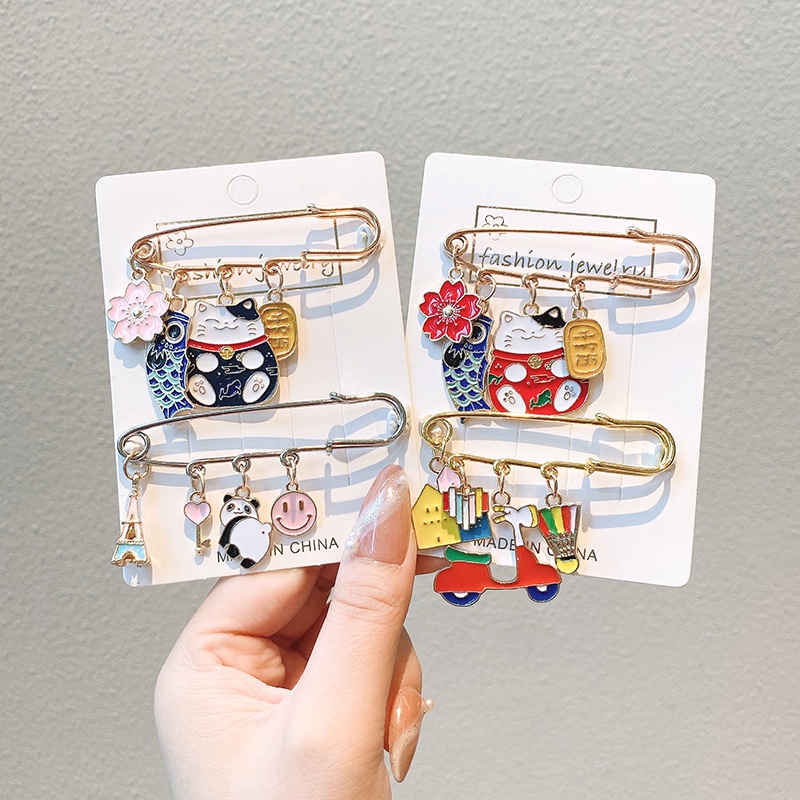 Ghim cài áo kiểu dáng Nhật Bản độc đáo dễ thương