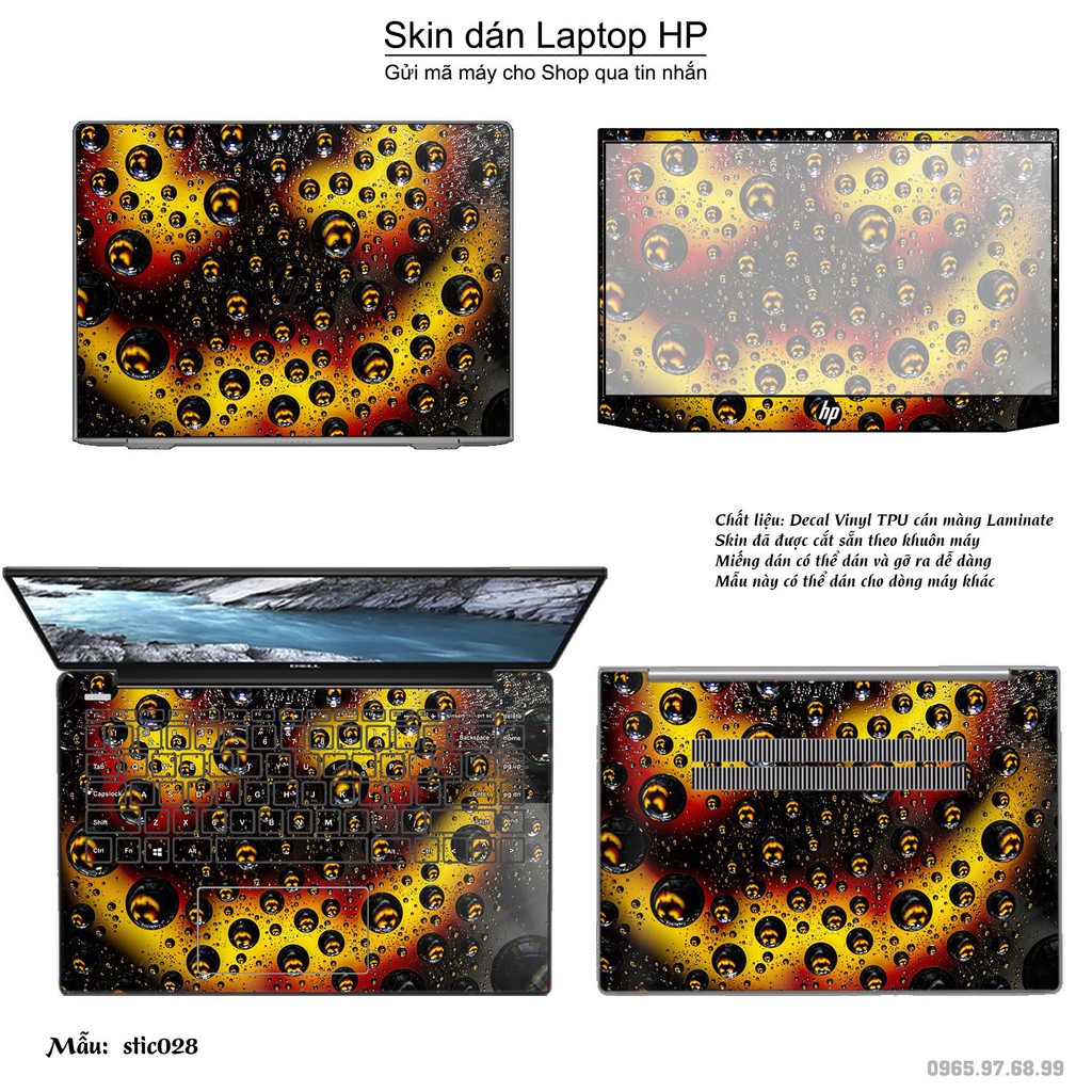 Skin dán Laptop HP in hình Hoa văn sticker nhiều mẫu 5 (inbox mã máy cho Shop)