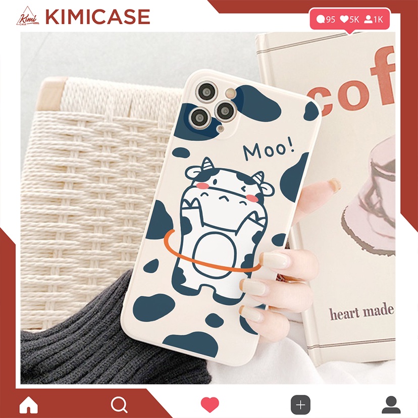 Ốp iphone cạnh vuông Bò Sữa 6/6plus/6s/6splus/7/7plus/8/8plus/x/xr/xs/xsmax/11/11pro/11promax/12mini/12/12pro/12promax