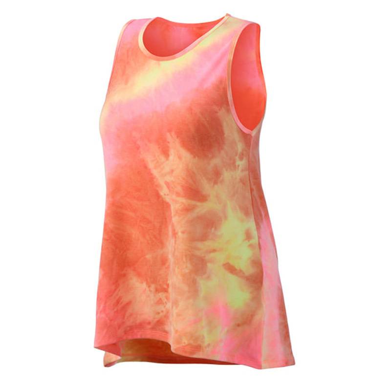 [HOLA Yoga] 2021 Sleeveless Yoga Top with Dye Design and Loose Sports Quick Dry Women Yoga Pilates Gym Activewear COD