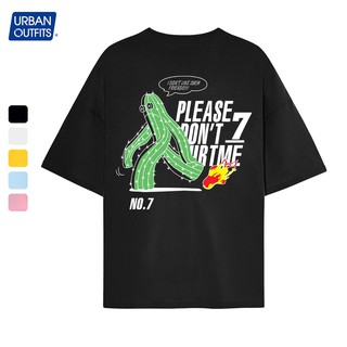 Áo Thun Tay Lỡ Nam Nữ Form Rộng URBAN OUTFITS In Xương Rồng ATO06 Cotton 4 Chiều Local Brand