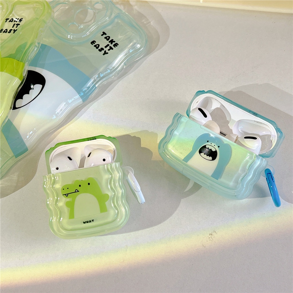 Ốp Hộp Đựng Tai Nghe Nhét Tai Silicon Hình Hoạt Hình Cho iphone AirPods Pro 2 AirPods 1 / 2 / 3