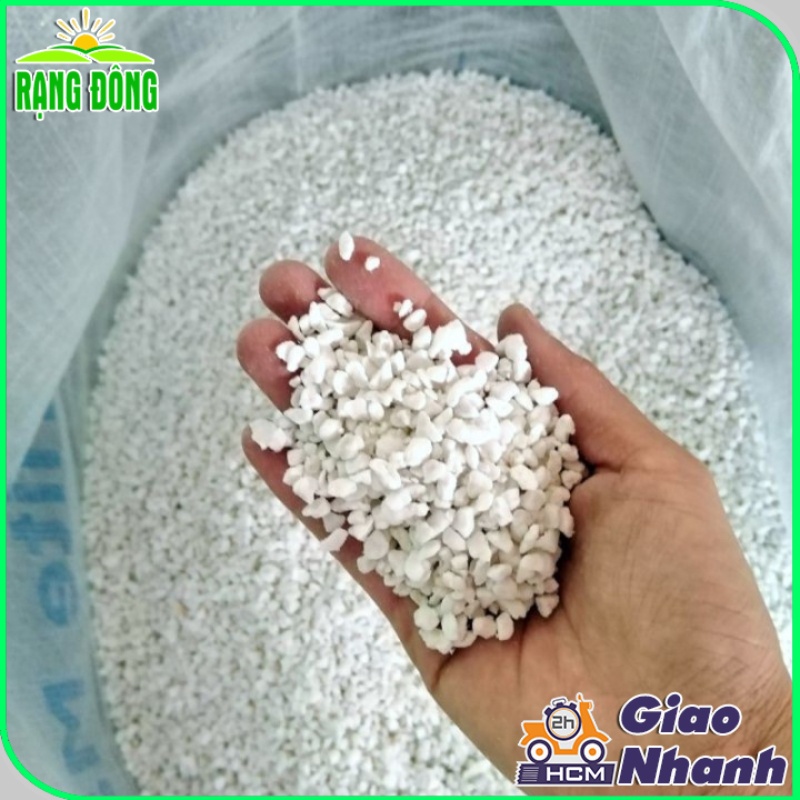 Đá Trân Châu (Đá Perlite) Lavamix - giá thể làm đất tơi xốp, giữ lâu dài (túi 5 dm3) - Hạt giống Rạng Đông