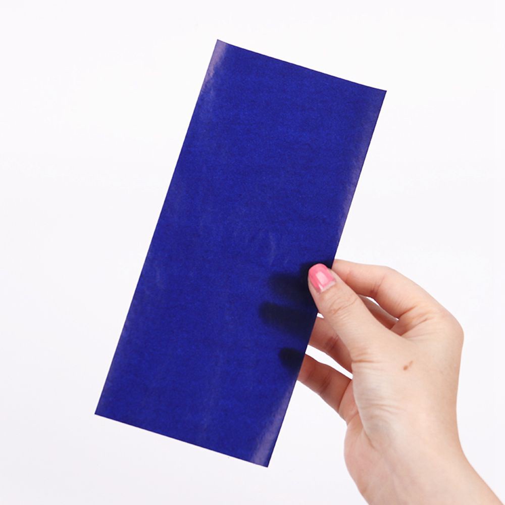 Set 50 tờ giấy than hai mặt mỏng 48k màu xanh dương blue làm bằng Carbon ELEGANT81
