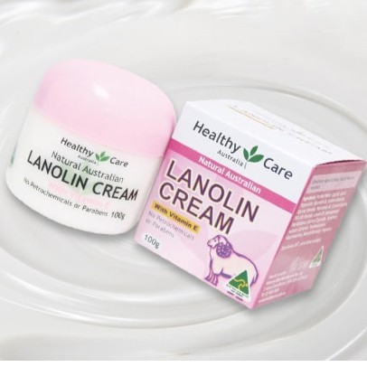 Kem cừu Úc Lanolin Cream 100g Healthy care chính hãng whith sheep Placenta , with vitamin E
