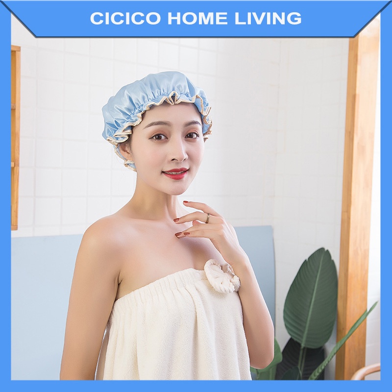 Mũ trùm đầu Cicico H913 mũ ủ tóc chùm đầu ủ tóc khô nhiều màu sắc cá tính