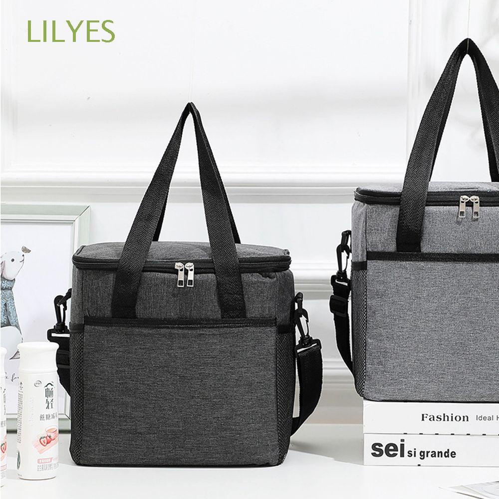 Túi giữ nhiệt đựng hộp cơm trưa sức chứa lớn chống tràn tiện dụng cho nam và nữ