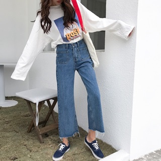 Quần jeans ống loe order