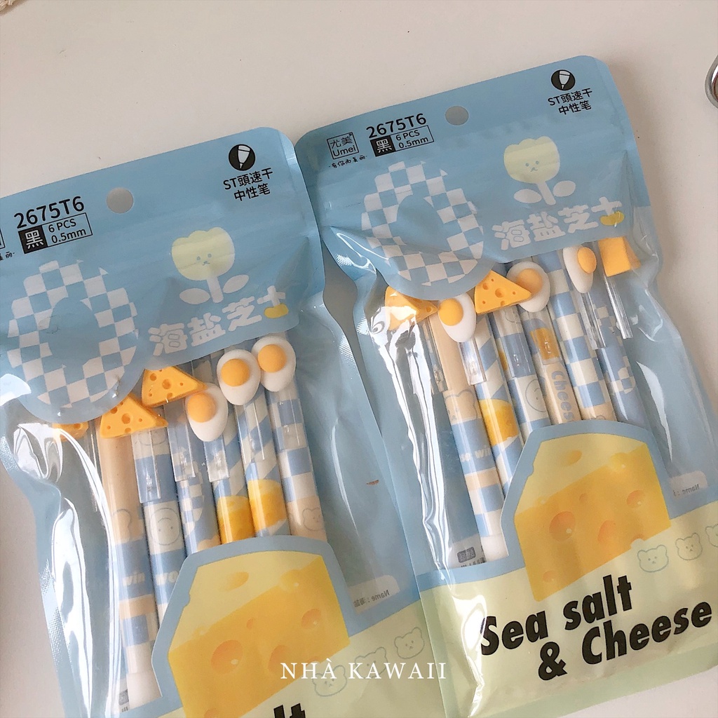 Bút gel nhanh khô Umei Cheese trứng phô mai siêu cute