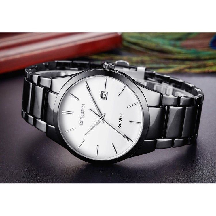 Đồng Hồ Đeo Tay Thạch Anh CURREN 8106 Chất Liệu Thép Không Gỉ Kháng Nước Thời Trang Cho Nam