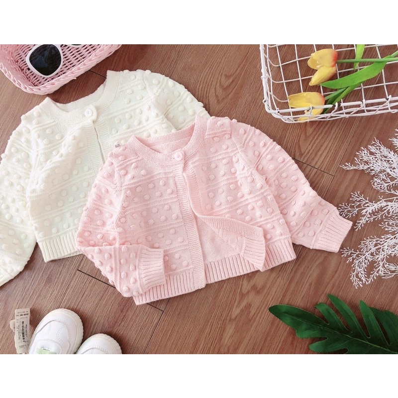 Áo cadigan bé gái nhí baby Gap