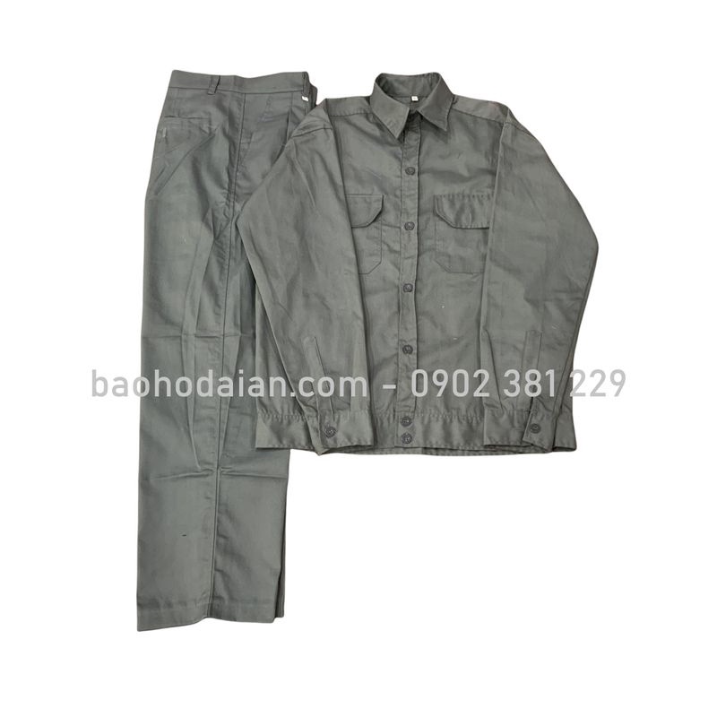 Quần áo đồng phục công nhân vải kaki 65/35 thấm hút mồ hôi