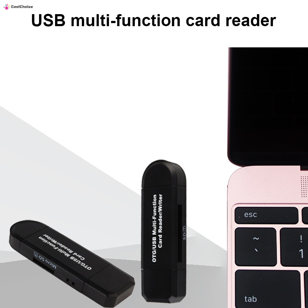 Đầu Đọc Thẻ Nhớ Micro Usb Otg Sang Usb 2.0 3 Trong 1 Đa Năng Cho Điện Thoại Android