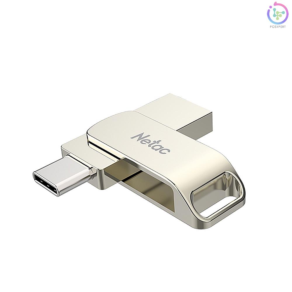 Netac U783C Type-C + USB Double Interface Flash Drive Plug &amp; Play Mobile Phone Memory Expansion U Disk Silver