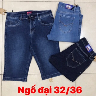 !! BIGSIZE !! Quần jeans nữ size đại dáng biker dài trên gối