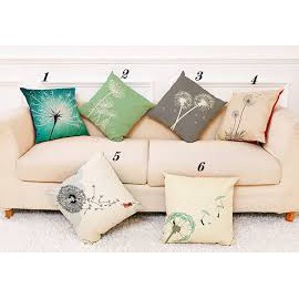 Vỏ gối vuông cao cấp in hình họa tiết sinh động 45x45cm (GIAO MẪU NGẪU NHIÊN)