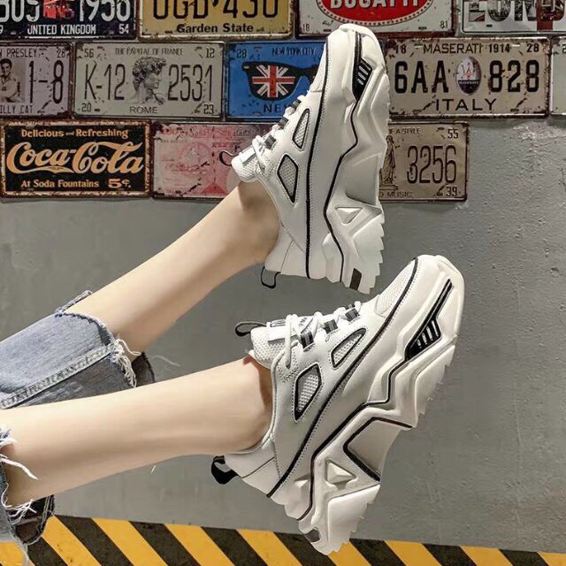 Giày thể thao nữ phản quang MK siêu hót độn 6cm