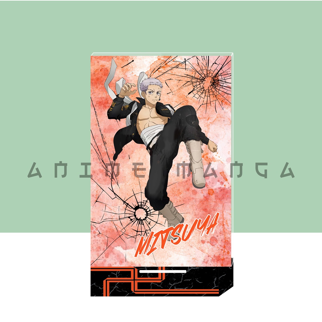 Mô Hình Standee Tokyo Revengers nhân vật Mikey Chifuyu Ran Chất liệu Acrylic trang trí góc học tập bàn làm việc