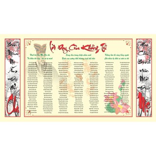 Tranh dán tường Những Lời Khổng Tử Dạy UD0605 PP phủ kim sa 120x65cm