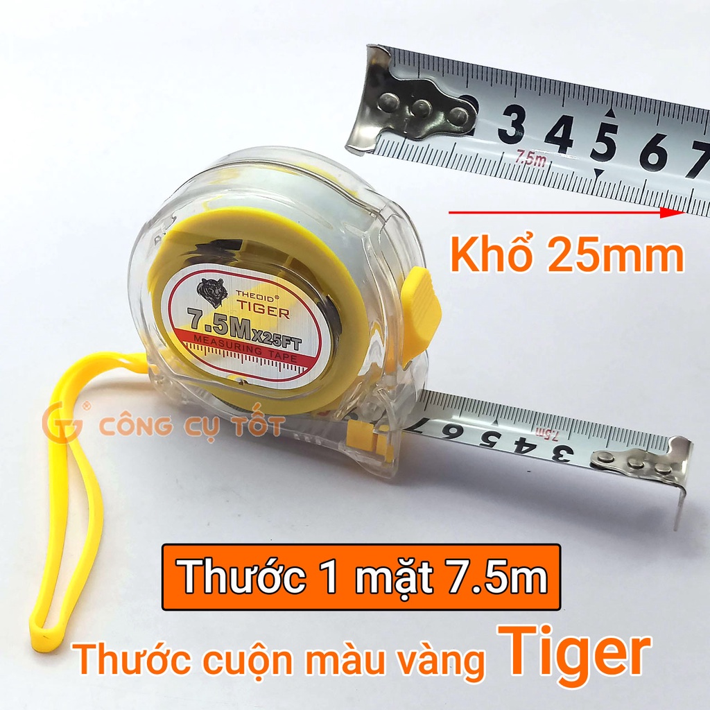 Thước cuộn Tiger một mặt