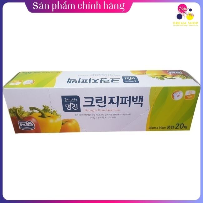 Túi đựng thực phẩm sinh học Myungjin dạng hộp Hàn Quốc