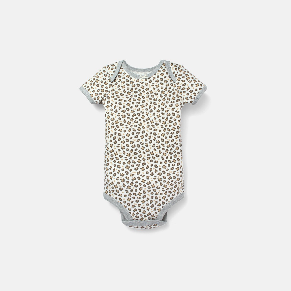 Bodysuit sơ sinh BAA BABY ngắn tay hình thêu cho bé gái từ 0-12 tháng - GN-BD01N